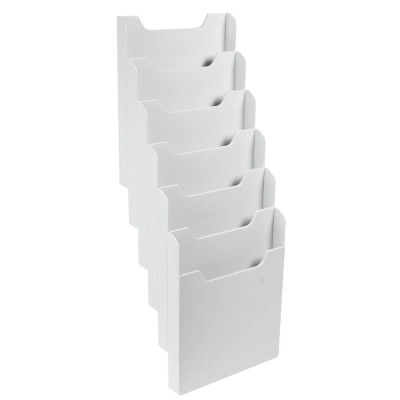 Trieur A4 vertic monté 6 cases gris lum