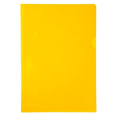 SACH 10 POCHETTES COINS  PVC JAUNE