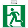 Panneau adhésif évacuation gauche 20cm