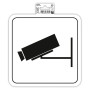 Panneau adhésif video surveillance 20cm
