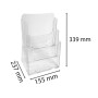 Distributeur format A4 3 cases cristal