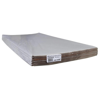 400 Nappes TISS LACK 70X70 Chocolat