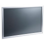 Cadre mural aluminium A2 alu/cristal