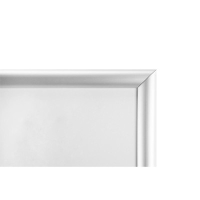 Cadre mural aluminium A3 alu/cristal