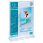 Porte-visuel droit vertical A4 cristal
