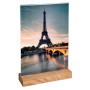 Porte-visuel a. socle en bois A4vertical