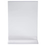 Porte-visuel droit vertical A5 cristal