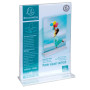 Porte-visuel droit vertical A5 cristal