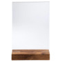 Porte-visuel a. socle en bois A5vertical
