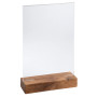 Porte-visuel a. socle en bois A5vertical