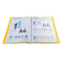Porte-vues OPAK PP3/10e A4 80vues jaune