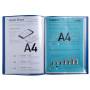 Porte-vues A4 60 vues Bee Blue 4 coul.as
