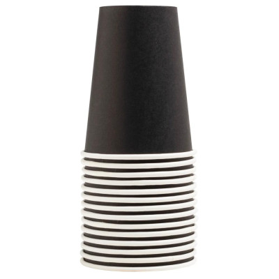 15 Gobelets carton 20cl Noir