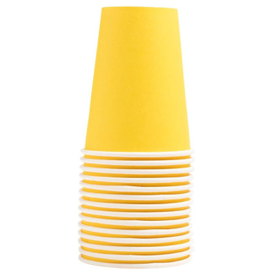 15 Gobelets carton 20cl Jaune