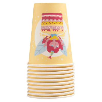 10 Gobelets carton 20cl Fées