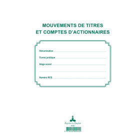 REGISTRE DES MOUVEMENTS DE TITRES