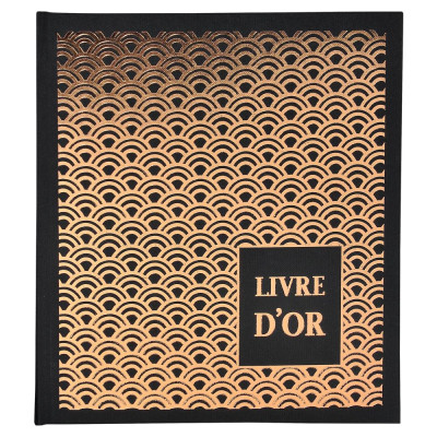Liv or 140p.or 21x19cm PALMYRE noir ass