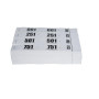 CARNET 50 TICKETS VESTIAIRES - BLANC