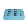 CARNET 50 TICKETS VESTIAIRES - BLEU
