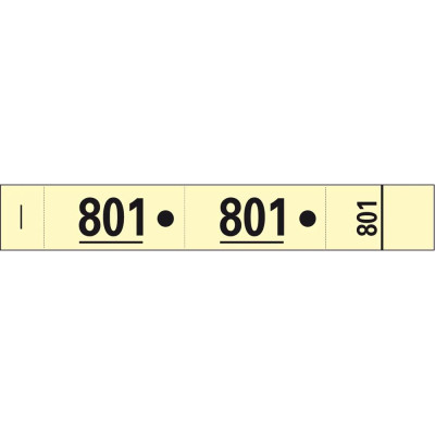 CARNET 50 TICKETS VESTIAIRES - JAUNE
