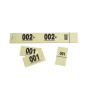 CARNET 50 TICKETS VESTIAIRES - JAUNE