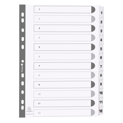 Intercal.carte blanche A4 12 Pos.1-12