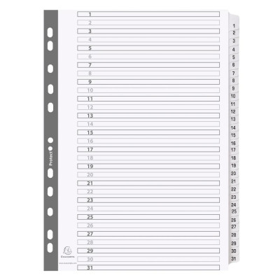 Intercal.carte blanche A4 31 Pos. 1-31