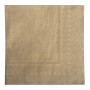 16 Serviettes OUATE 33x33cm Or