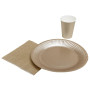 16 Serviettes OUATE 33x33cm Or