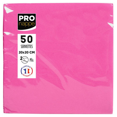 50 Serviettes OUATE micro-gauf20X20Hortensia