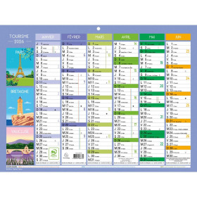 Calendrier illustré 29,5x22 Tourisme 7 m