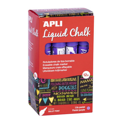 CRAIE LIQ EFFACABLE VIOLET PAS 5,5MM 12U