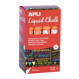 CRAIE LIQ EFFACABLE ORANGE 5,5MM 12U