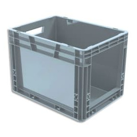 VISO Bac à ouverture-300 x 400 x 295 mm - 25L - RAL7001