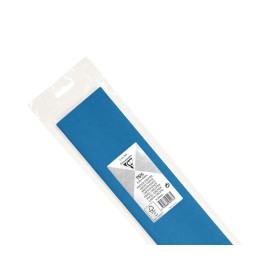 Rouleau de papier crépon 75% 2,50x0,50m bleu pétrole