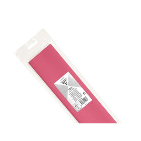Rouleau de papier crépon 75% 2,50x0,50m rose moyen