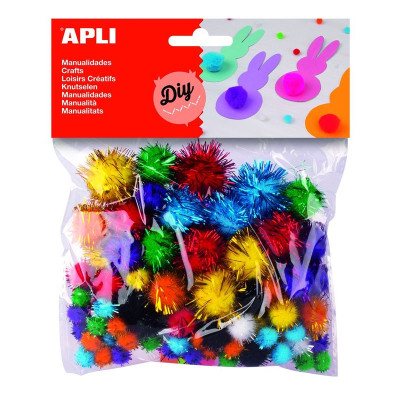 SACH 78 POMPONS BRILLANT COUL ASS