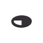 OBTURATEUR EOL ABS ANTHRACITE BOUCHON D60 BAGUE D80MM OK