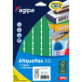 ETUI A5 720 Etiquettes VERT 16X22