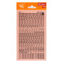 Lettres&chiffres transfert noir 3mm-1F