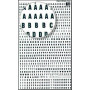 Lettres&chiffres transfert noir 3mm-1F