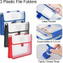Porte Document Transparente Polypropylène A4 a souflet 33 x 24 x 5,5cm coul ass