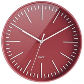 CEP Horloge Tendance, analogique, silencieux, rouge brique
