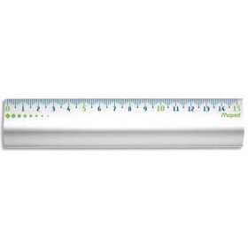 MAE REGLE ALU ANTI DERAPANTE 15CM 120159