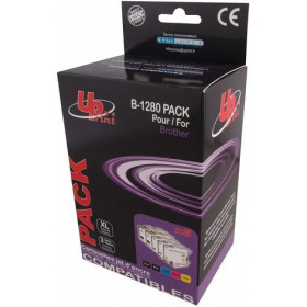 Pack de 5 cartouches LC1280XL / LC1240 pour Brother 2BK+C+M+Y