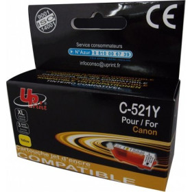 Cartouche UP pour Canon CLI 521 Jaune