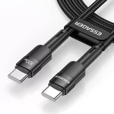ESSAGER Cordon USB-C vers USB-C 100W - 2,0m