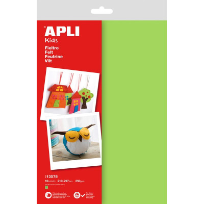 Sach feutrine a4 10f vert