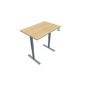 Bureau reglable hauteur axel rect. l120xp80 cm- ep25 mm ri - structure z4 - syst