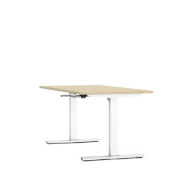 Bureau reglable hauteur axel rect. l160xp80 cm- ep25 mm ma - structure so - syst